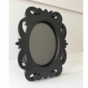 Umbra Gothic Baroque Oval Frame - Matte Black - Wood Gallery Decor 2 avail.